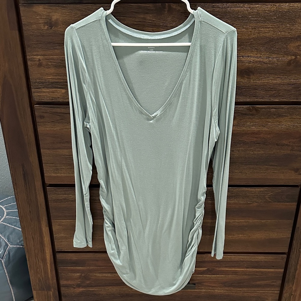 Motherhood Maternity Light Green Long Sleeve Top